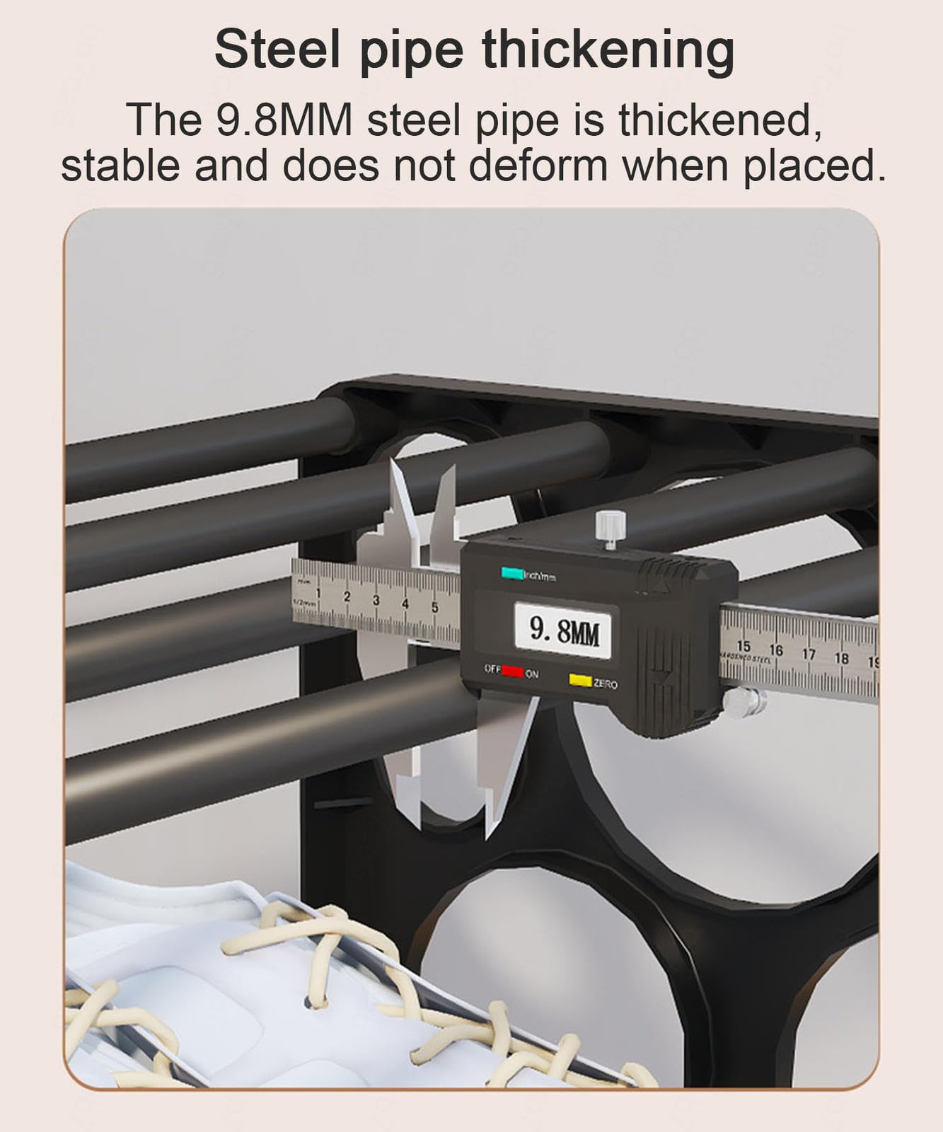 PopieL Splicing Haushaltsschuhregal, Kreatives Schuhregal, Einfach zu Montierender Schuhregal-Organizer für Schuhe, Stiefel, Absätze, Schuhregal für Eingangsbereich, Ecke, Tür,B