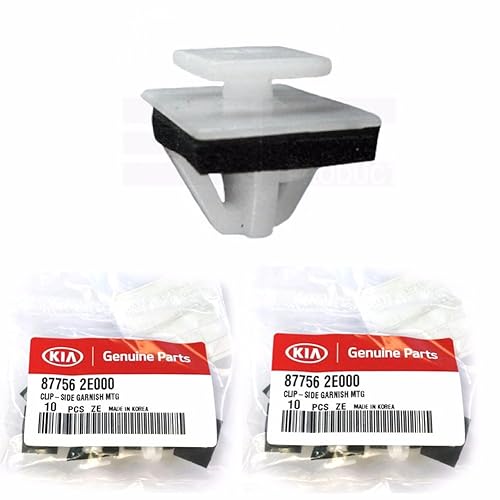 HYUNDAI Clips laterales 20P del retenedor del panel de balancines del moldeo para las piezas del OEM de Sorento Forte Sonata