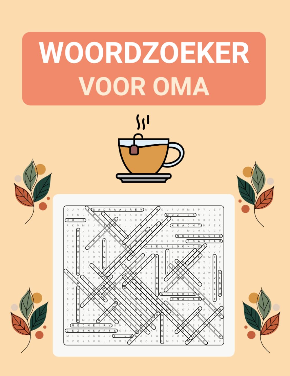Woordzoeker voor Oma: Grote Letterpuzzels voor Ontspanning en Plezier