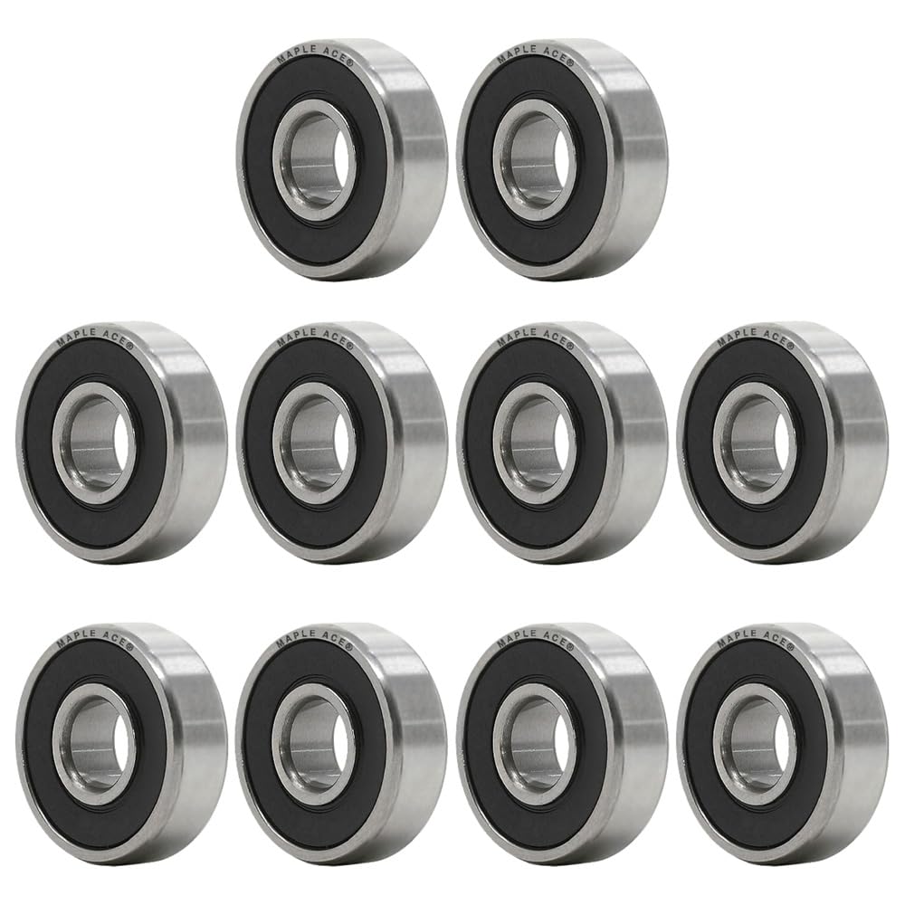 5 Stück 698-2RS Kugellager 8x19x6 Mm – Doppelt Abgedichtet, ABEC-3, Aus Chromstahl, Für Motoren & Geräte