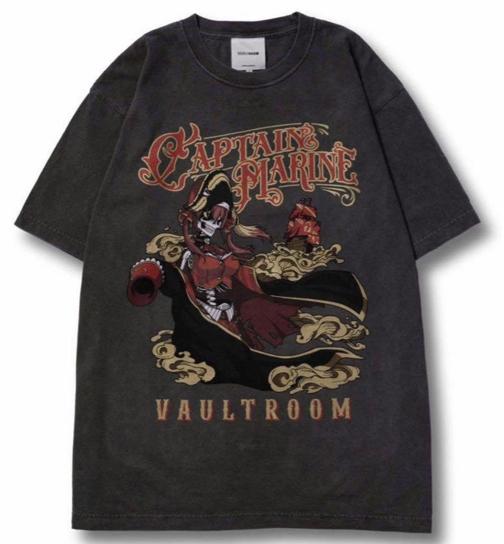 vaultroom × 宝鐘マリン CAPTAIN MARINE TEE
