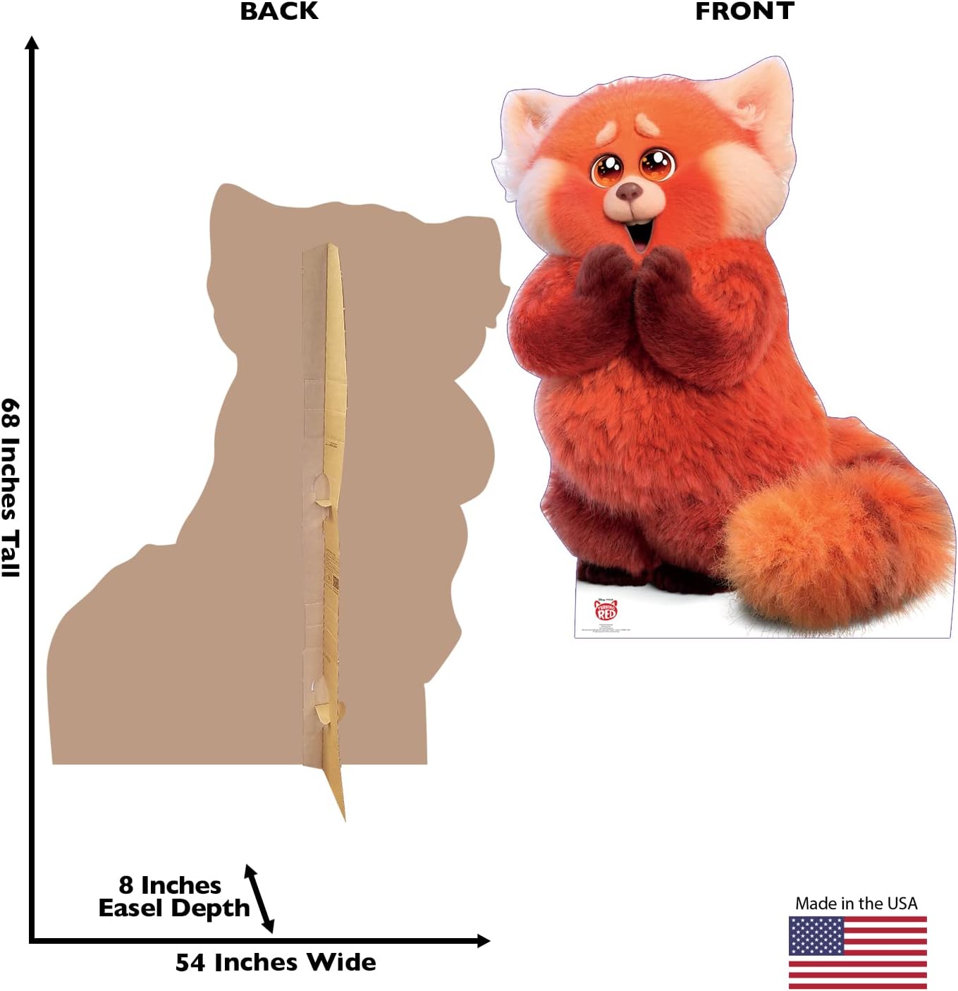 Cardboard People Red Panda Mei Life Size Cardboard Cutout Standup - Disney Pixar's Turning Red (2022 Film)