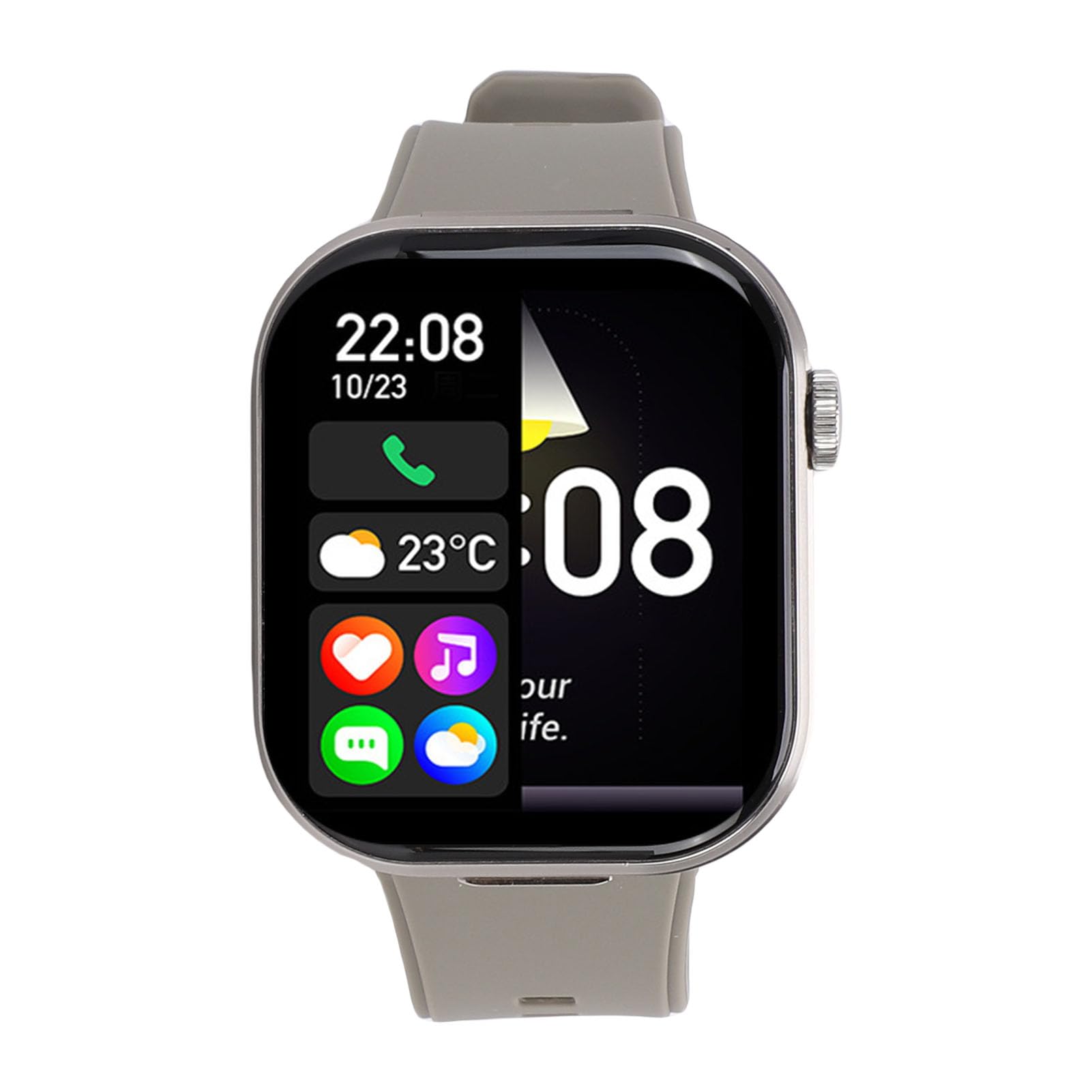 Orologio Sportivo Impermeabile con Auricolari Touch Screen HD Auricolare IP67 per Viaggiatori e Appassionati di Fitness 41,3x16mm 175-242mm