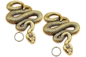 Brass Snake Statues - Exquisite Miniatures for Enchanting Decor
