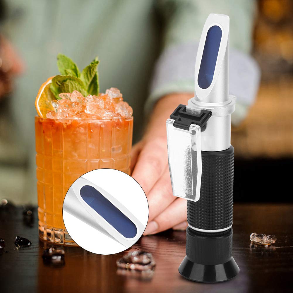 EVTSCAN Handheld Sugar Refractometer, 0 20%, Automatic Temperature Compensation, High Accuracy for Food and Beverage Sugar Concentration Testing