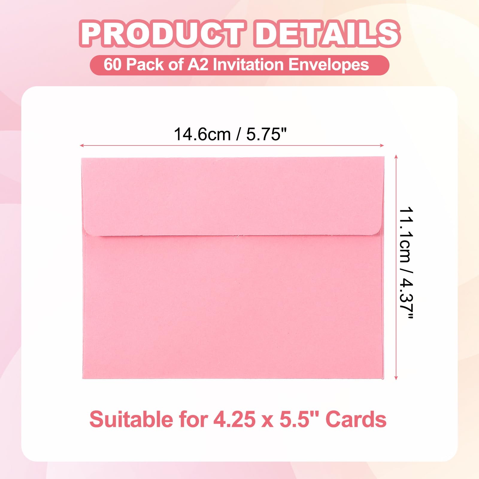 PATIKIL 60Pack A2 Envelopes - Image 2
