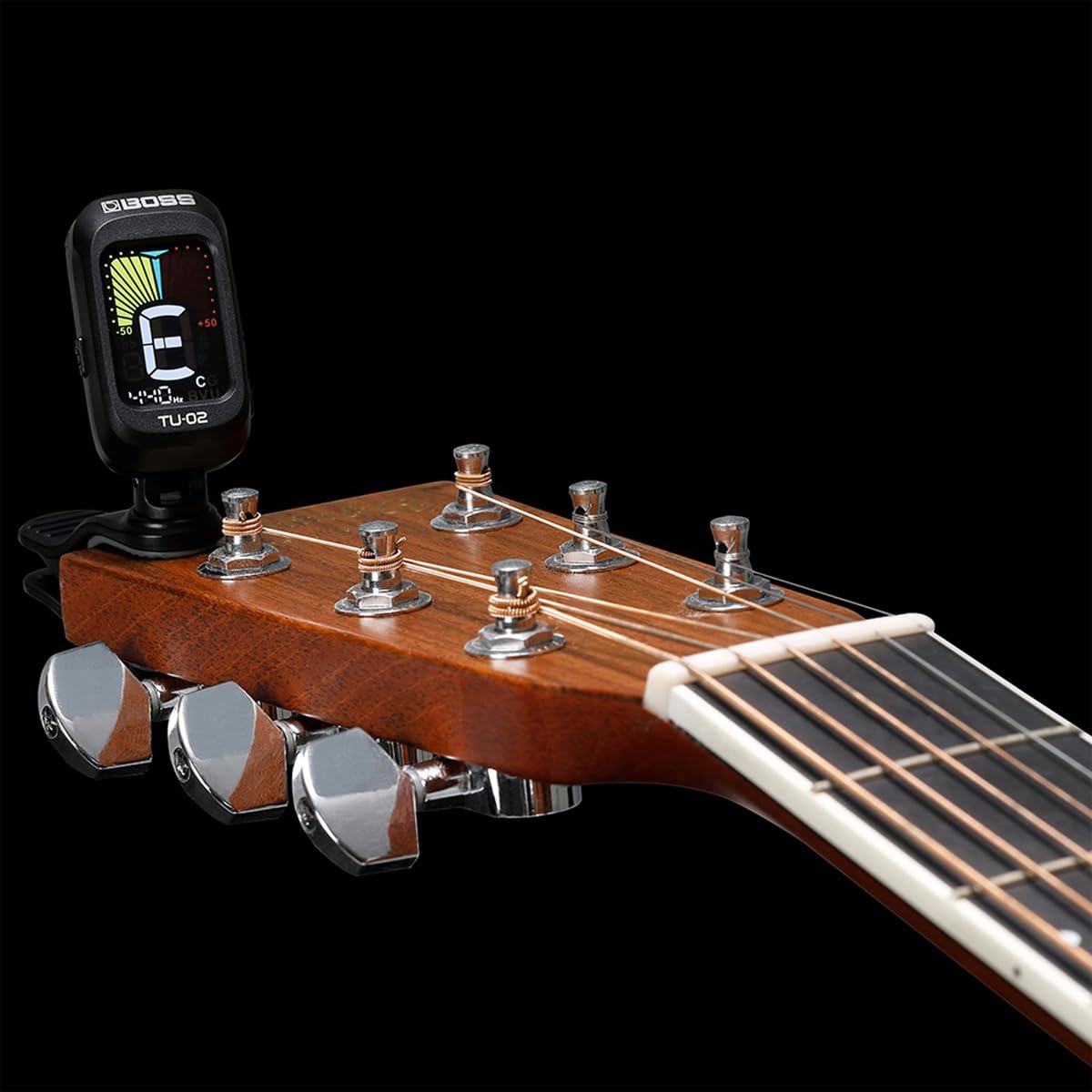 BOSS TU-02 Chromatic Clip-On Battery Powered Tuner for Guitar