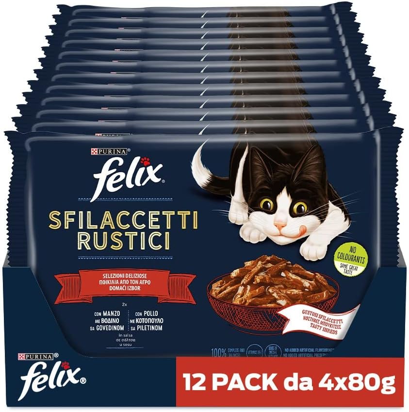 FELIX Le Ghiottonerie - Cibo Umido Per Gatti Adulti In Gelatina Con Manzo, Carote E Pollo - Foto 10