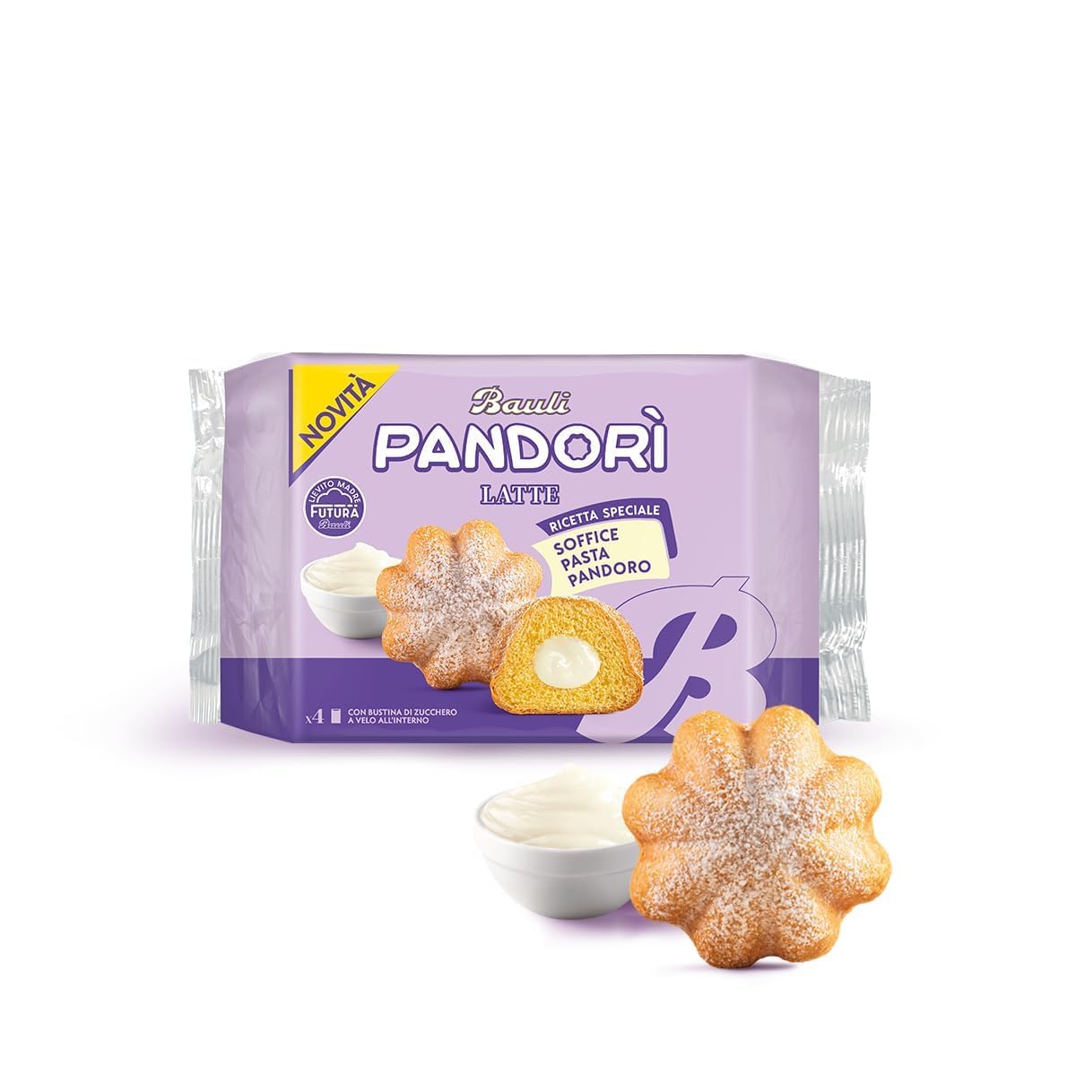 Italian Gourmet Bundle Mini Pandori Mix 2x 150g + 4x 178g + Italian Gourmet Polpa Gratis – Italienisches Pandoro-Gebäck mit Milch- & Schokoladenfüllung, Dessertgebäck 1,012kg
