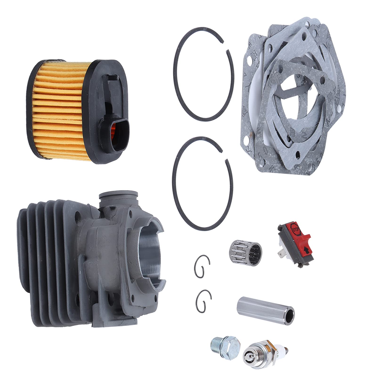 Qcwwy Cylindry Podnoszące Piły łańcuchowe 362 365 371 Wymiana Części do pił łańcuchowych ze Stopu Aluminium Trwały, Odporny na Zużycie Zestaw Tłoka Cylindra do Ogrodnictwa 372 XP