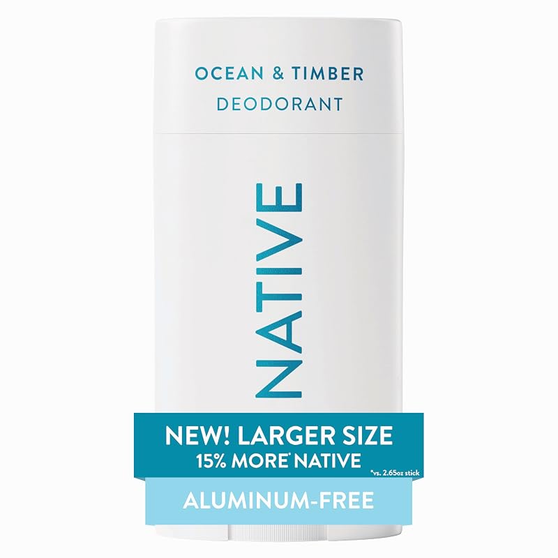 Desodorante Native sem alumínio Ocean & Timber em bastão, 88 g