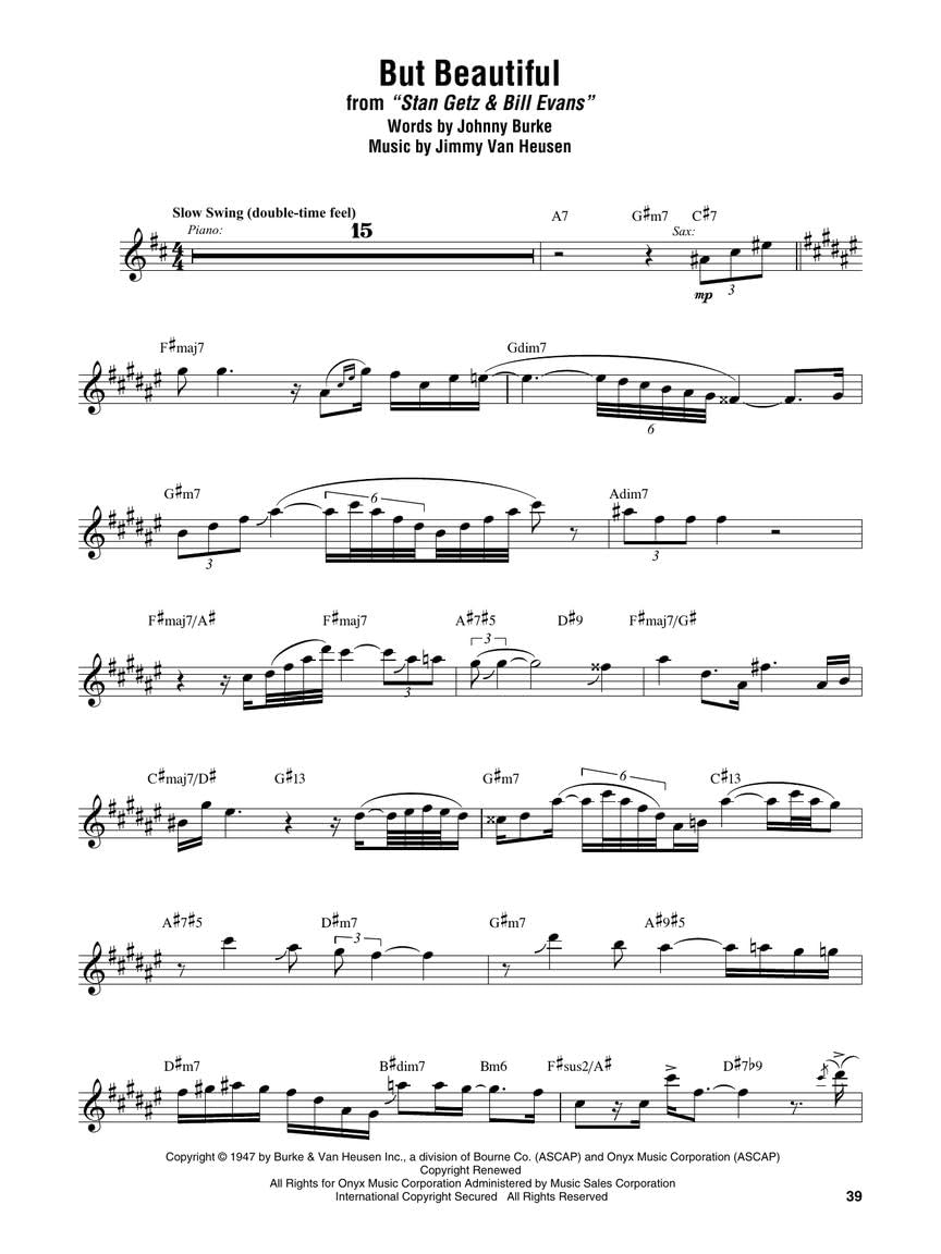 Stan Getz Omnibook for B-flat Instruments | Recueil de Chansons et Transcriptions Jazz de 54 Solos Saxophone Ténor | Partitions Jazz Improvisation | Livre Musique Saxophonistes Musiciens Jazz