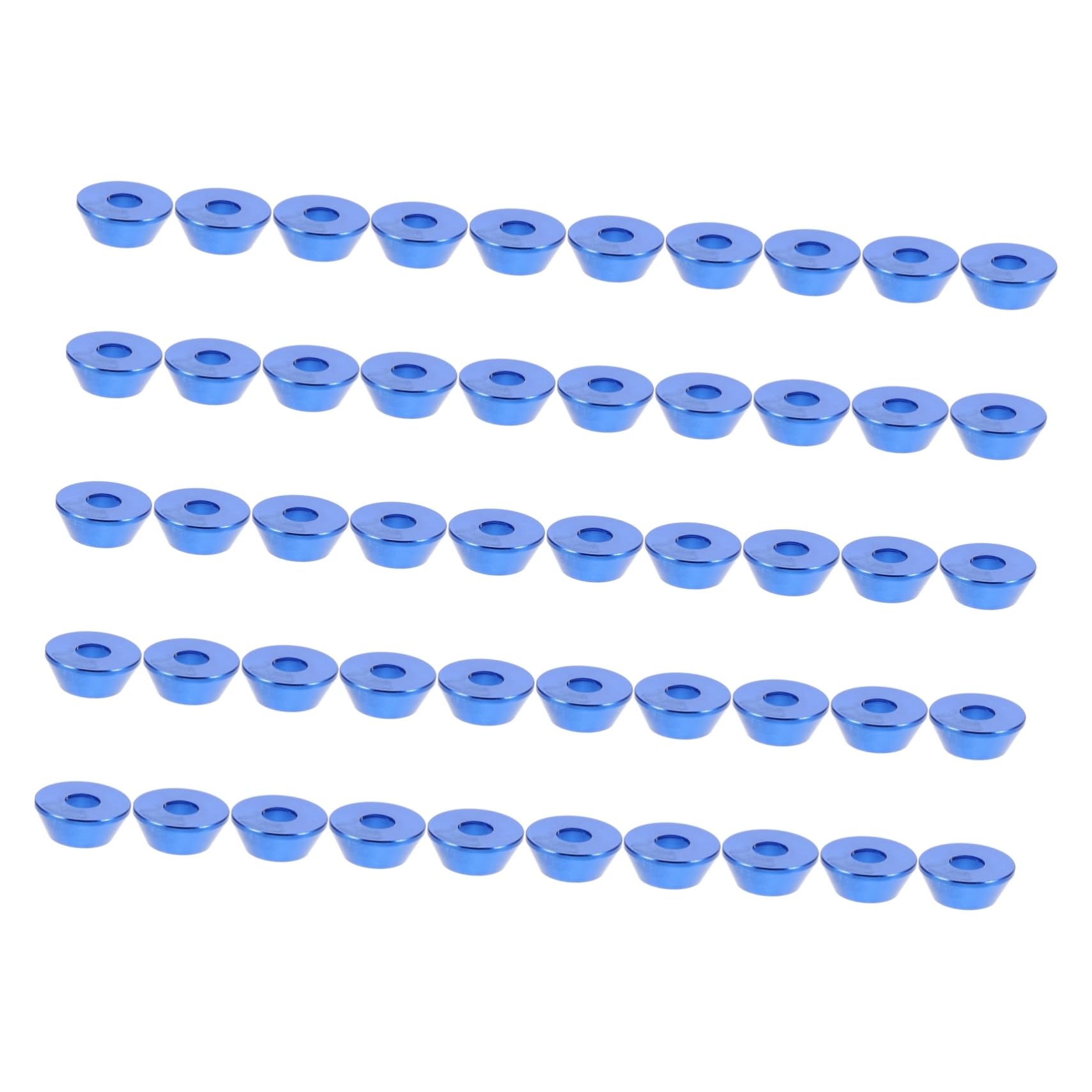 HOMOCONO Aluminum Alloy Conical Gasket 50 Pcs Cup Anti-loosening Ideal for Repair