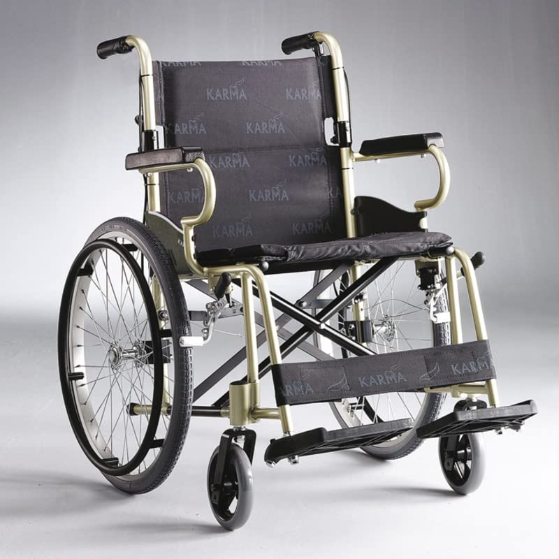 Silla de Ruedas de Aluminio Ultra Ligera y Super Estrecha Autopropulsable Transit