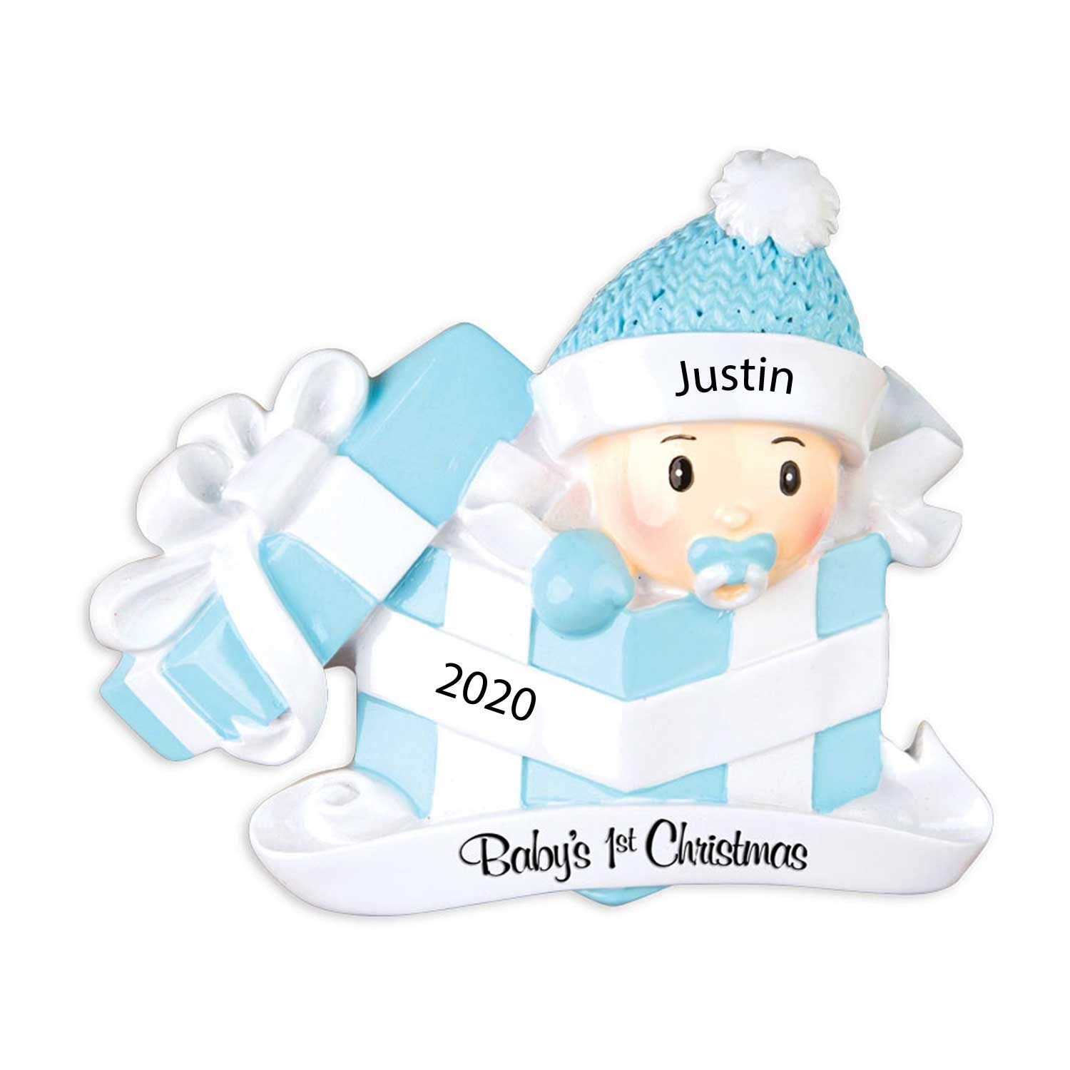 2024 Christmas Ornament For Kids Personalized Baby`s Boy First
