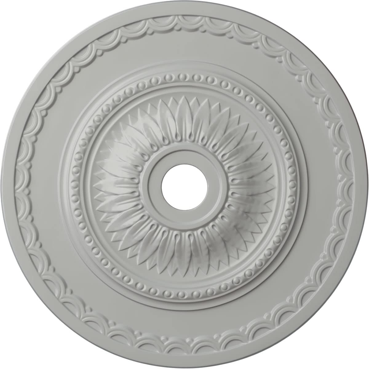 Ekena Millwork CM29SFFRF Sunflower Ceiling Medallion, Frost
