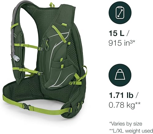 Miniatura 2 de Osprey Duro 15L - Chaleco de hidratación para hombre con depósito hidráulico