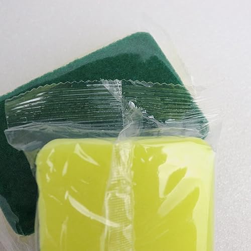 Miniatura 3 de Esponja envuelta individualmente, 24 piezas de esponja para lavar platos, estropajo de cocina adecuado para apartamentos de viaje (estilo 1)