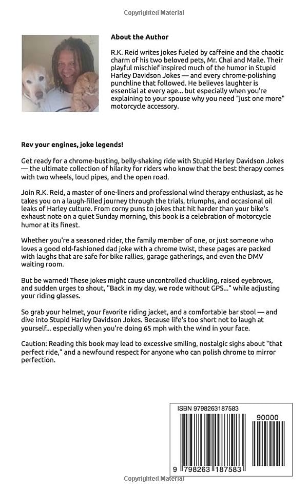 Stupid Harley Davidson Jokes: Funny Harley Davidson gift ideas for men, women & dad's. Great for Christmas, a Birthday or Father's Day. Perfect as gag gifts for Harley Davidson lovers & owners! Paperback – September 1, 2025 - Image 3