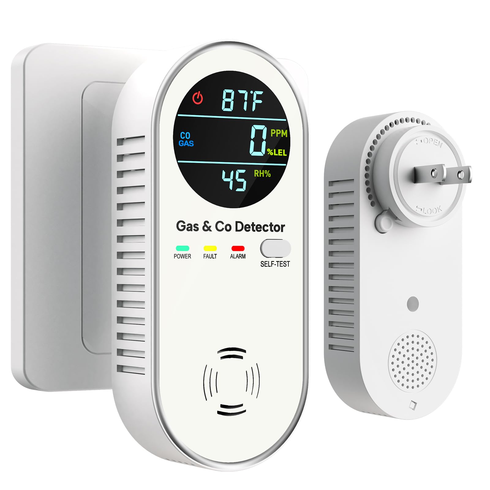 NORJAN 4-in-1 Gas & CO Detector