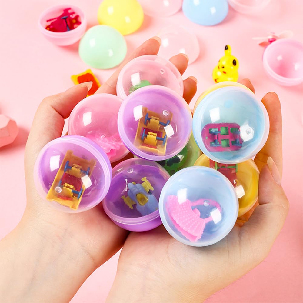 100 Pezzi 2.8cm Palline Trasparenti Apribili,Distributore Palline,Capsule Trasparenti Rotonde Vuota Gumball Machine Tombola Bingo LotteriaPalline