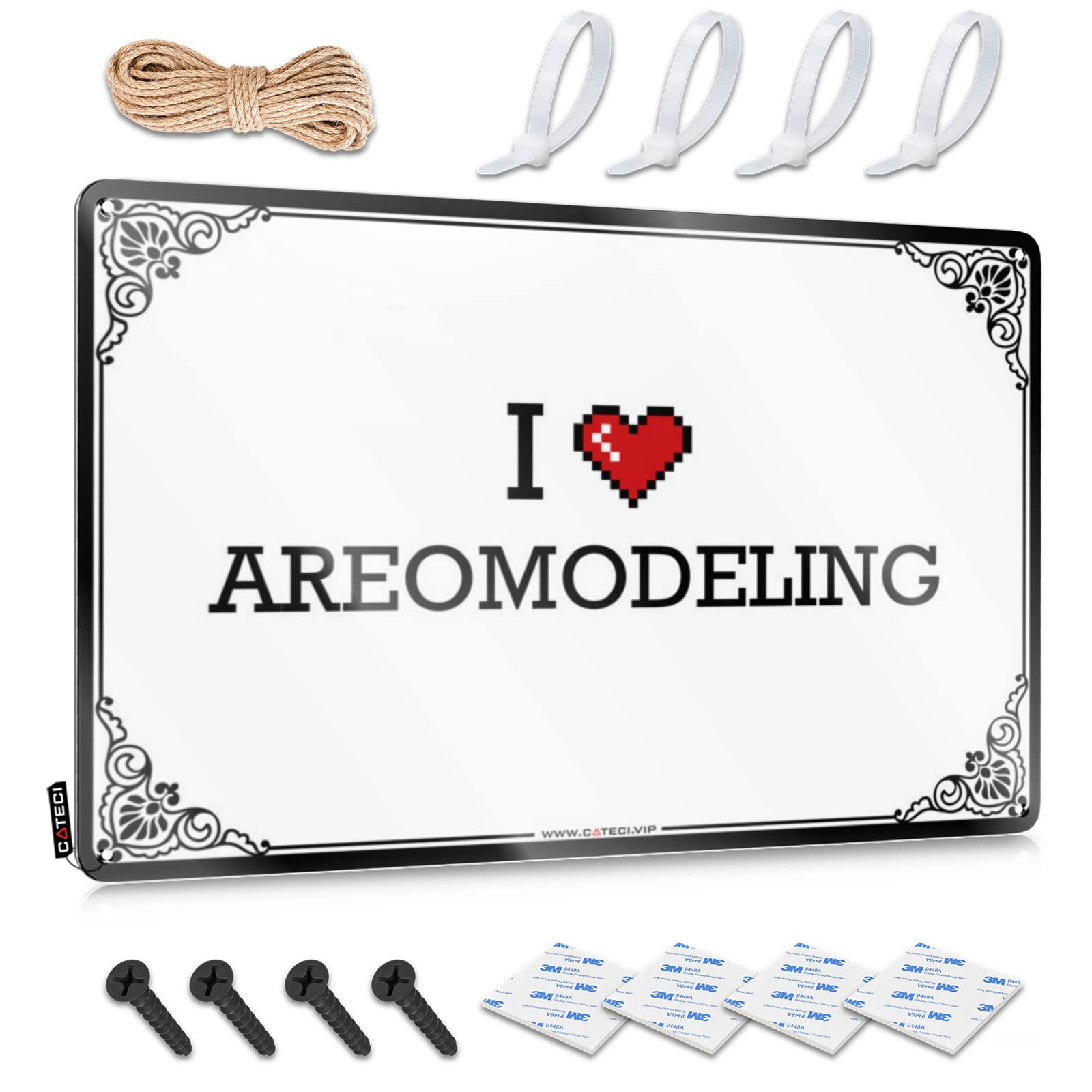 Fzfn Colour I Love Areomodeling Decor Country Stuff | Funny Designer Decorative Wall Art(30X40cm)