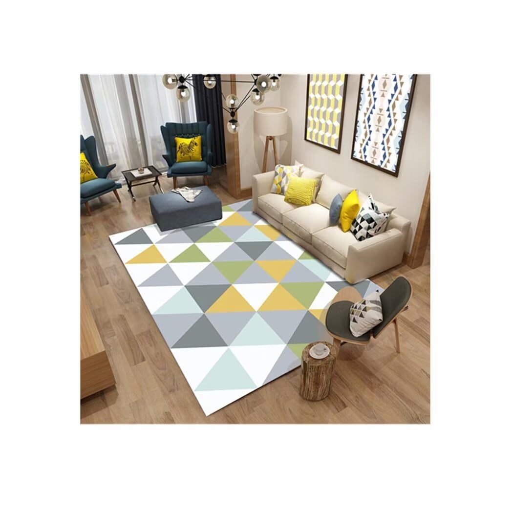 Tapis chambre enfant doux motif géométrique gris 200x300 cm pour jouer sereinement