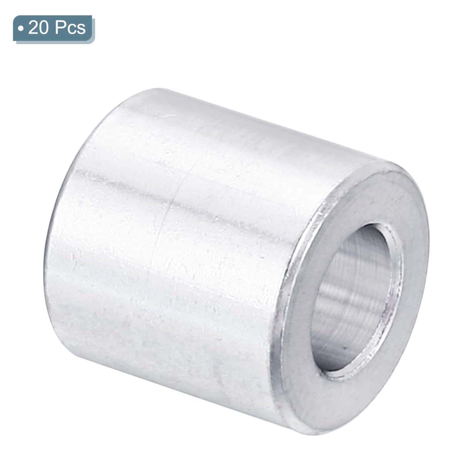 TOP-VIGOR 20Pcs M5 Aluminum Spacer, 5.2mm ID x 10mm OD x 10mm Length Metal Spacer - Image 3