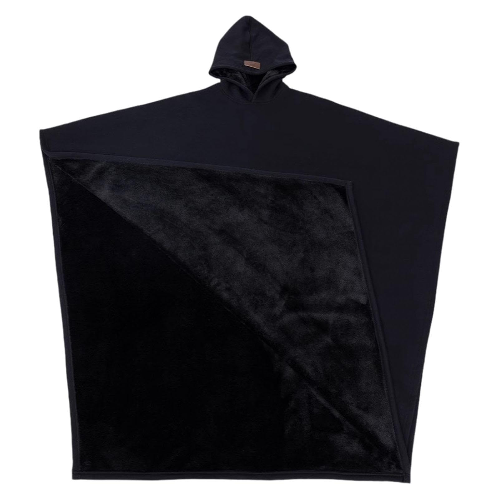 HEAVENGLOW Loose Hooded Cape Coat Fashion Outwear Easy to Wear Durability Hooded Poncho Black| Coats & Jackets| Coats & Jackets| Womens Clothing |Clothing Shoes & Accessories-picture-29