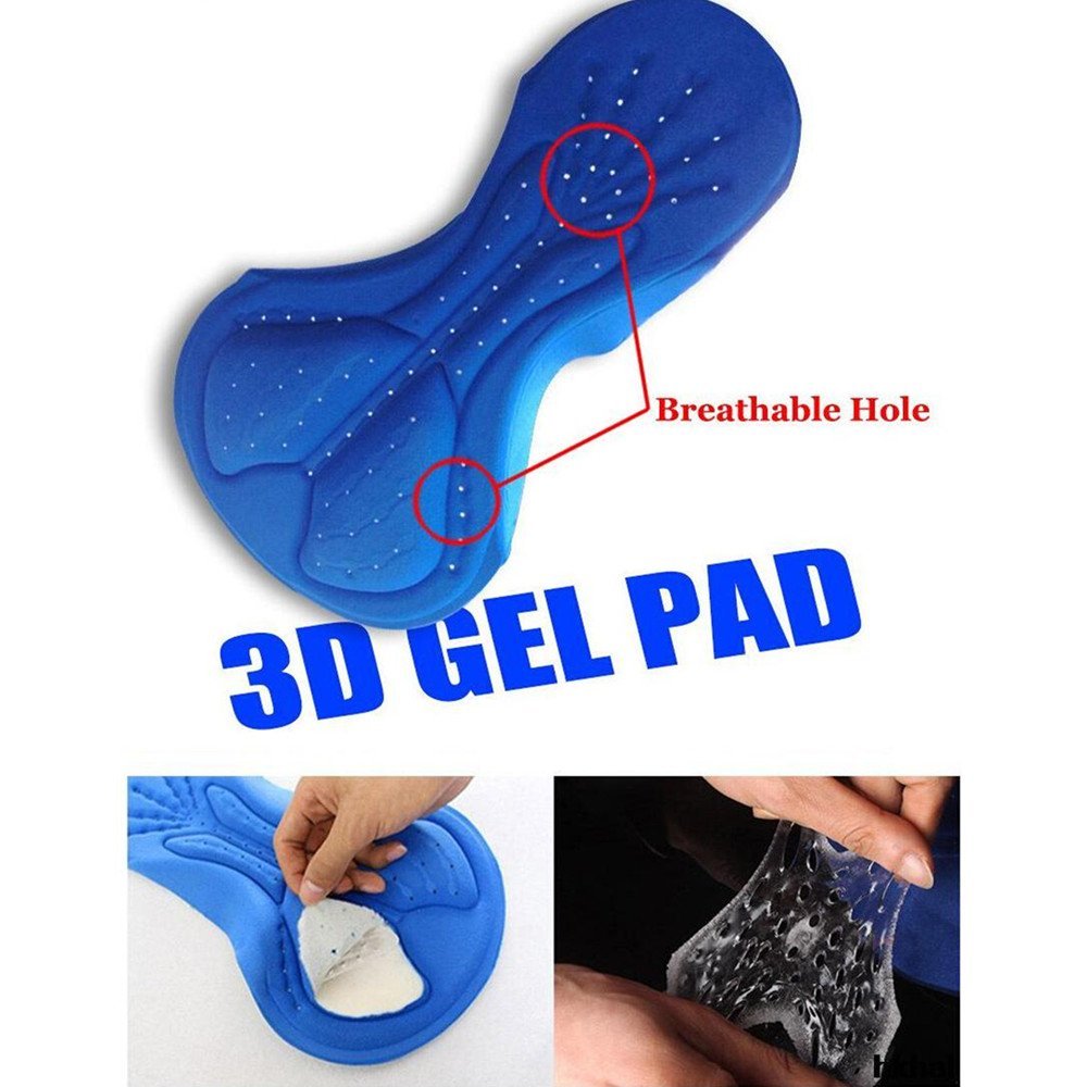Traje de Ciclismo Hombre,Maillot de Ciclismo de montaña Transpirable y de Secado rápido con pantalón Corto Acolchado de Gel 3D para Verano