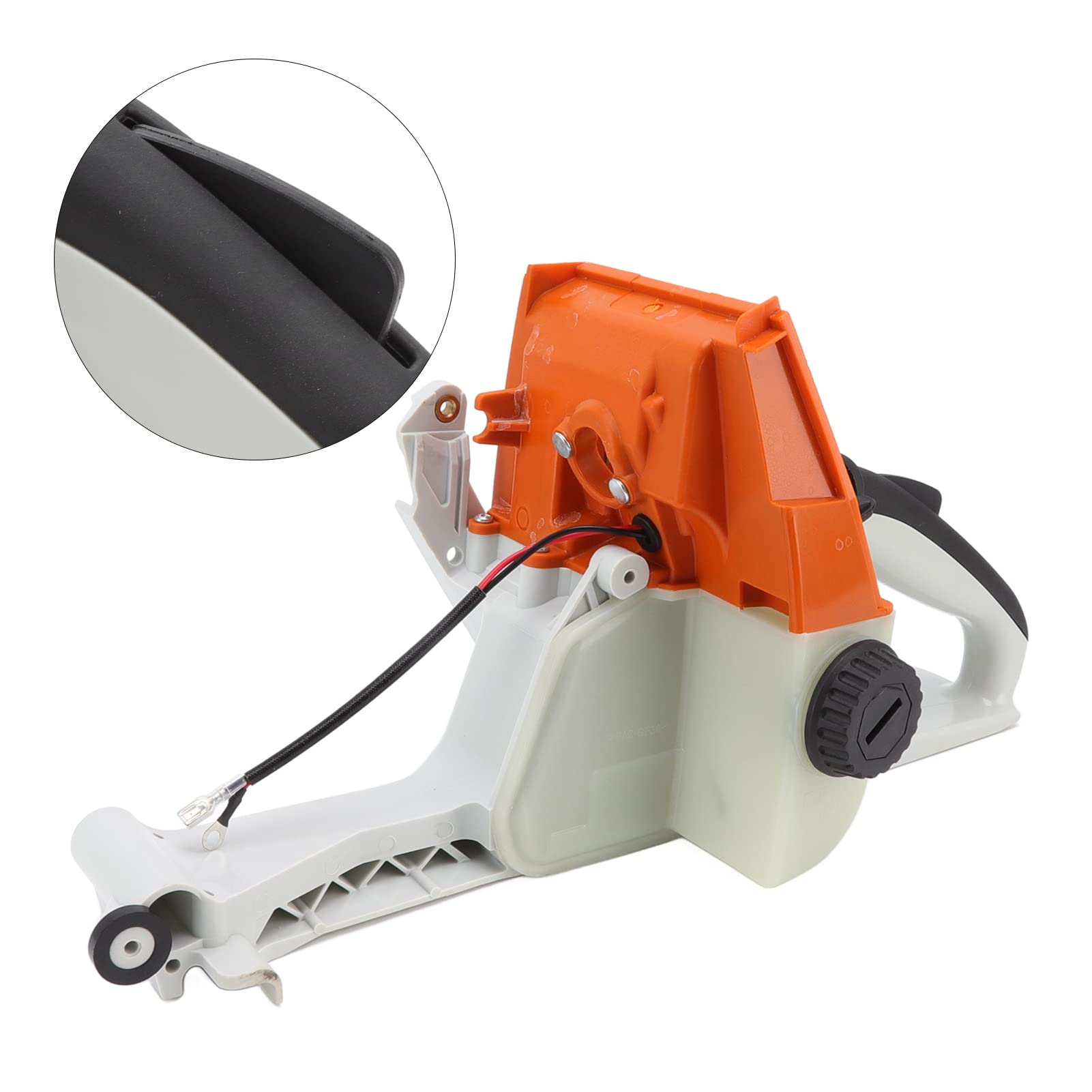 Parte Posteriore del Serbatoio del Carburante, Maniglia Posteriore, Parte di Ricambio Durevole per Motosega MS660 066 MS650, Facile da Installare per gli Appassionati di Giardino, Materiale PC