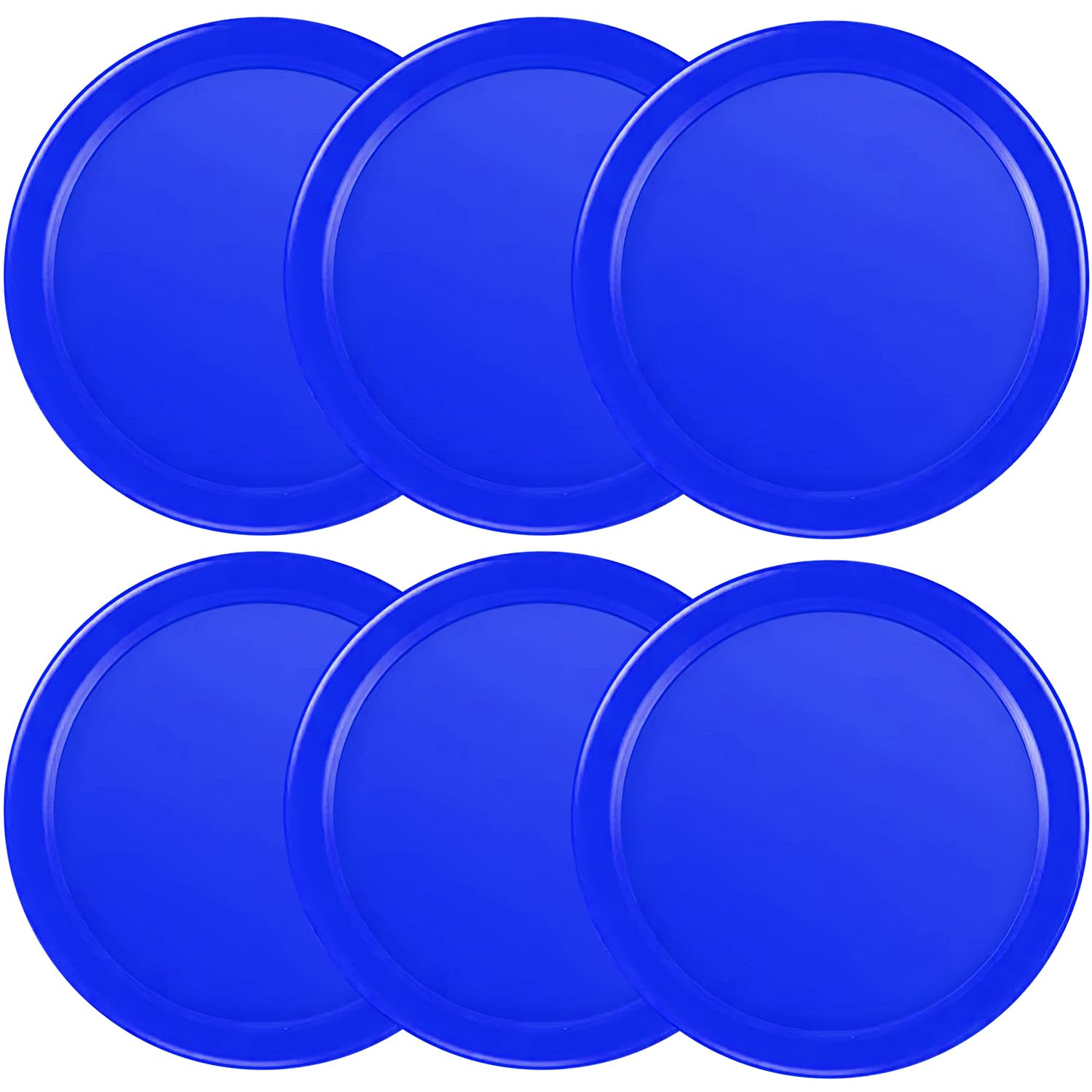 Coopay 3 1/4 Inches Air Hockey Pucks 6 Pack Full Size Heavy Replacement Pucks for Game Tables Equipment Accessories