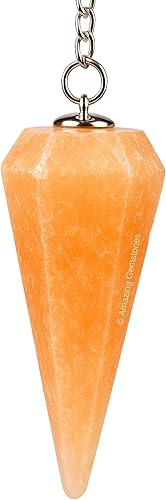 Vista 82 de Péndulo de cristal para adivinación - Cristales de radiestesia certificados y piedras curativas para el equilibrio del chakra y meditación - Mejora