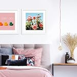 VNVNK 20x20 Cadre blanc, parfait pour 20x20 Image de pouce sans Mat ou 16x16 Image de pouce avec Mat, Image Frame-1 PCS