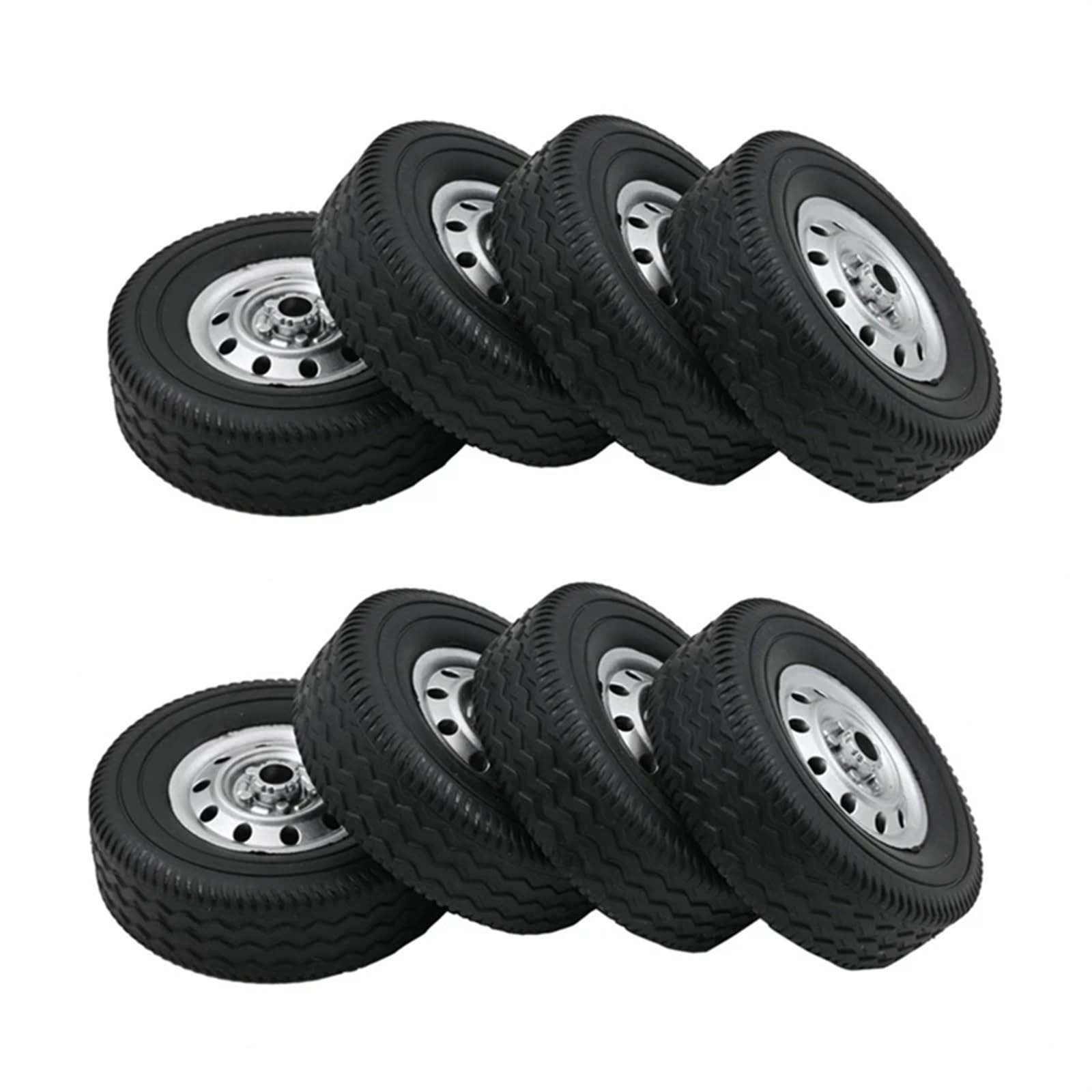 RC Pneus Jante Compatible avec WPL pour D12 8 Pièces Pneu De Roue 1/10 RC Camion Voiture Mise À Niveau Pièces De Rechange Accessoires RC Accessoire De Remplacement