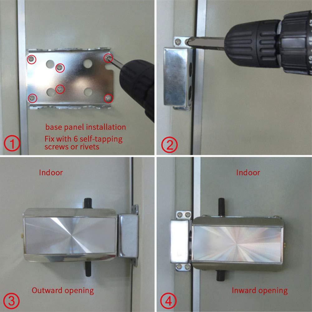 Cerradura de puerta electrónica, ojo de cerradura invisible Control remoto inteligente Bloqueo automático Aplicación de teléfono móvil antirrobo Desbloqueo remoto con 4 controles remotos para la