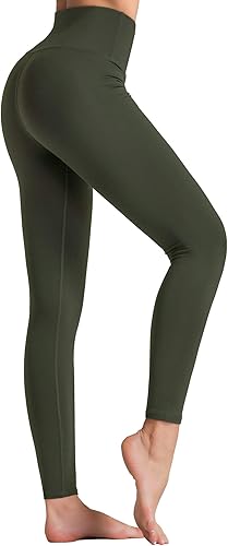 Miniatura 14 de Dragon Fit - Pantalones de yoga de compresión con bolsillos interiores, pantalones deportivos de cintura alta con control de abdomen, leggings