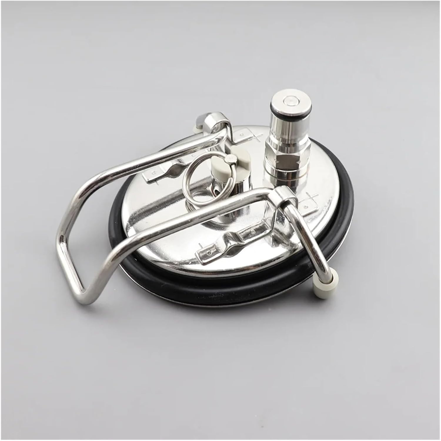 Home & Brewing Carbonation Lid With Gas Ball Lock Post for Cornelius Corny Keg Homebrew Soda Beer Carbonator Oval Keg Lid Brewing accessories