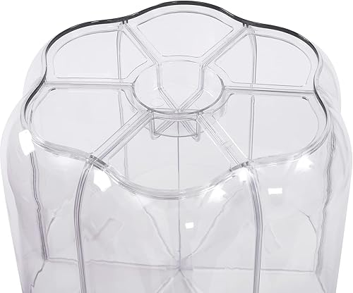 Miniatura 6 de Dispensador de granos para encimera, 6 compartimentos giratorio de 360, dispensador de alimentos hermético, contenedor de almacenamiento de cocina