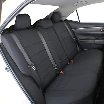 EKR CHR Seat Covers for Toyota CHR 2018,2019,2020,2021,2022,Custom Neoprene Car SUV Trucks Seat Cover Full Set for CHR,Waterproof Seat Cushion Protectors, Neoprene (Black)