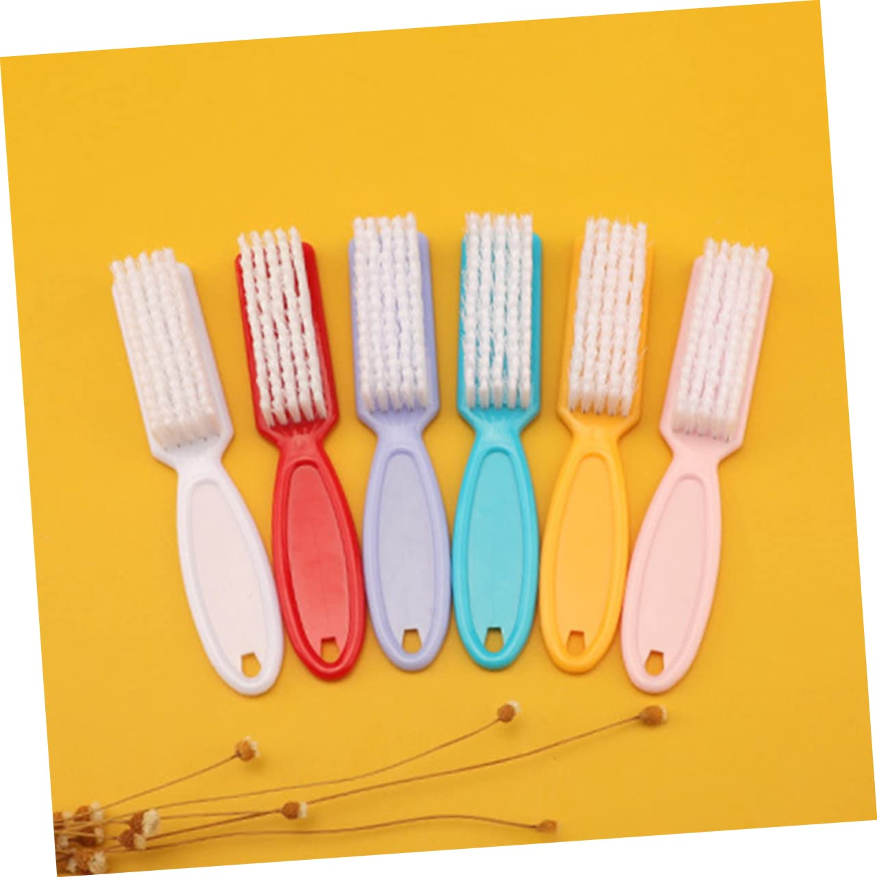 VALICLUD Spazzola per Unghie 24 Pezzi in Plastica Setole Resistenti, Facile da Impugnare da Conservare, la Pulizia delle Unghie in Cucina e Lavandini Colore Casuale