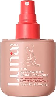Luna Daily Body Cleansing Spray | Hydrating Feminine & Body Mist with Soft Cotton Scent | pH-Balanced, Gentle & Moisturizing | For Intimate Care, Underarms & Travel Freshness, 100ml