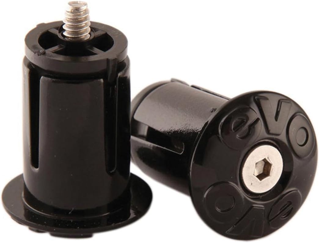 evo, Handlebar Tape end Plugs, Pair, Black