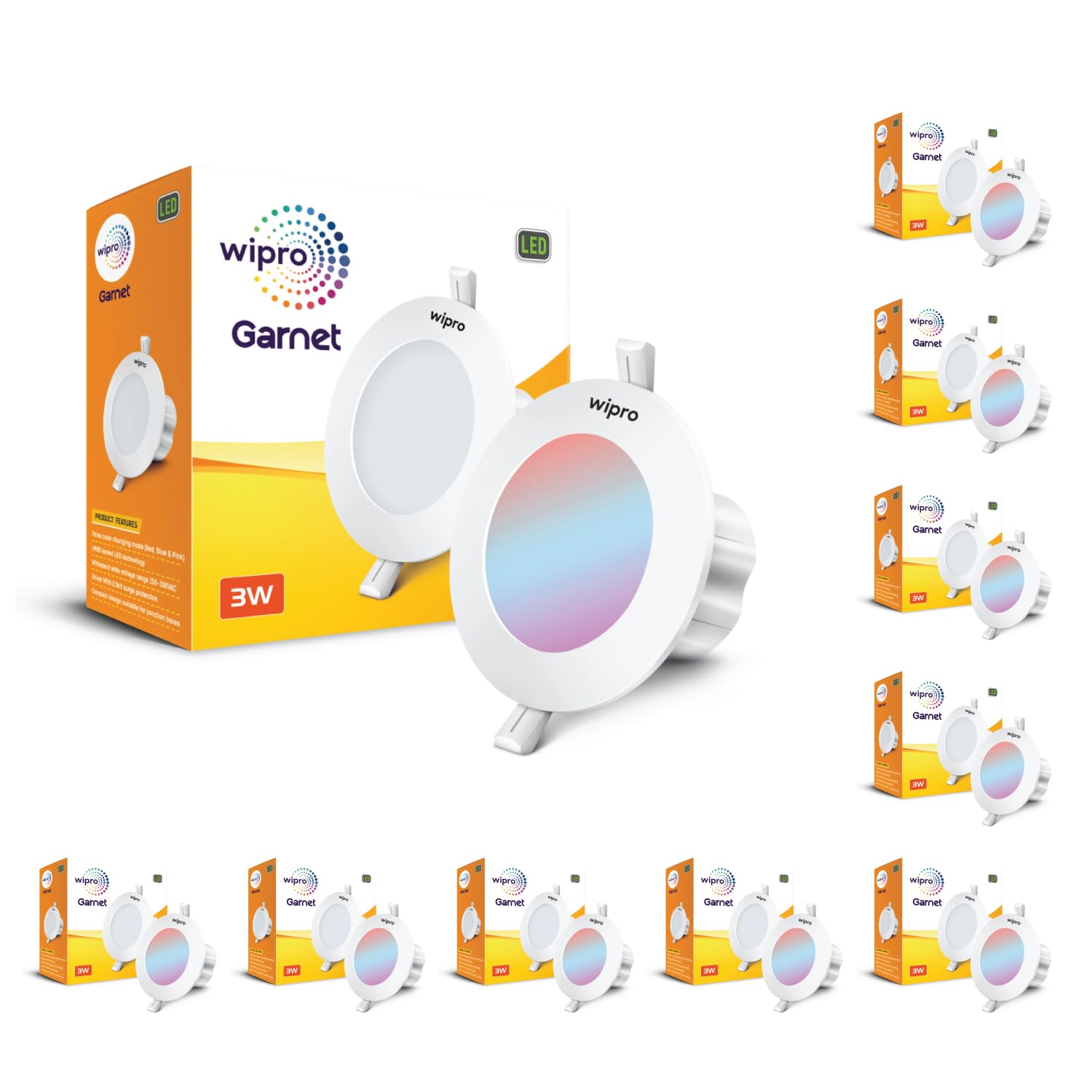 Wipro LED Mini Downlight - Color Changing -8 Wipro LED Mini Downlight - Color Changing -8