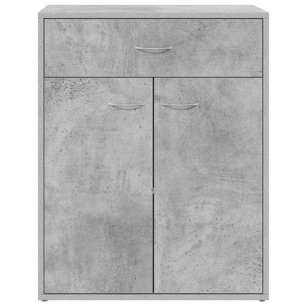 Credenza Grigio Cemento 60x30x75 cm Legno Multistrato