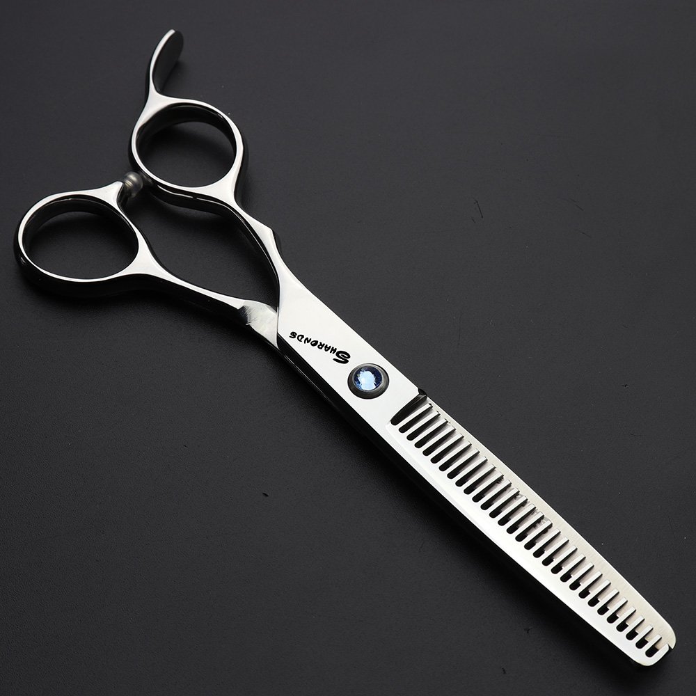 Peluquería profesional de 6 pulgadas a la izquierda tijeras de peluquería | acero inoxidable 440C,diseño ergonómico,sin fatiga tras horas de uso