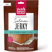 The Honest Kitchen Human Grade Dog Treats Slow Cooked Jerky Salmon Recipe 5.4 oz Pouch