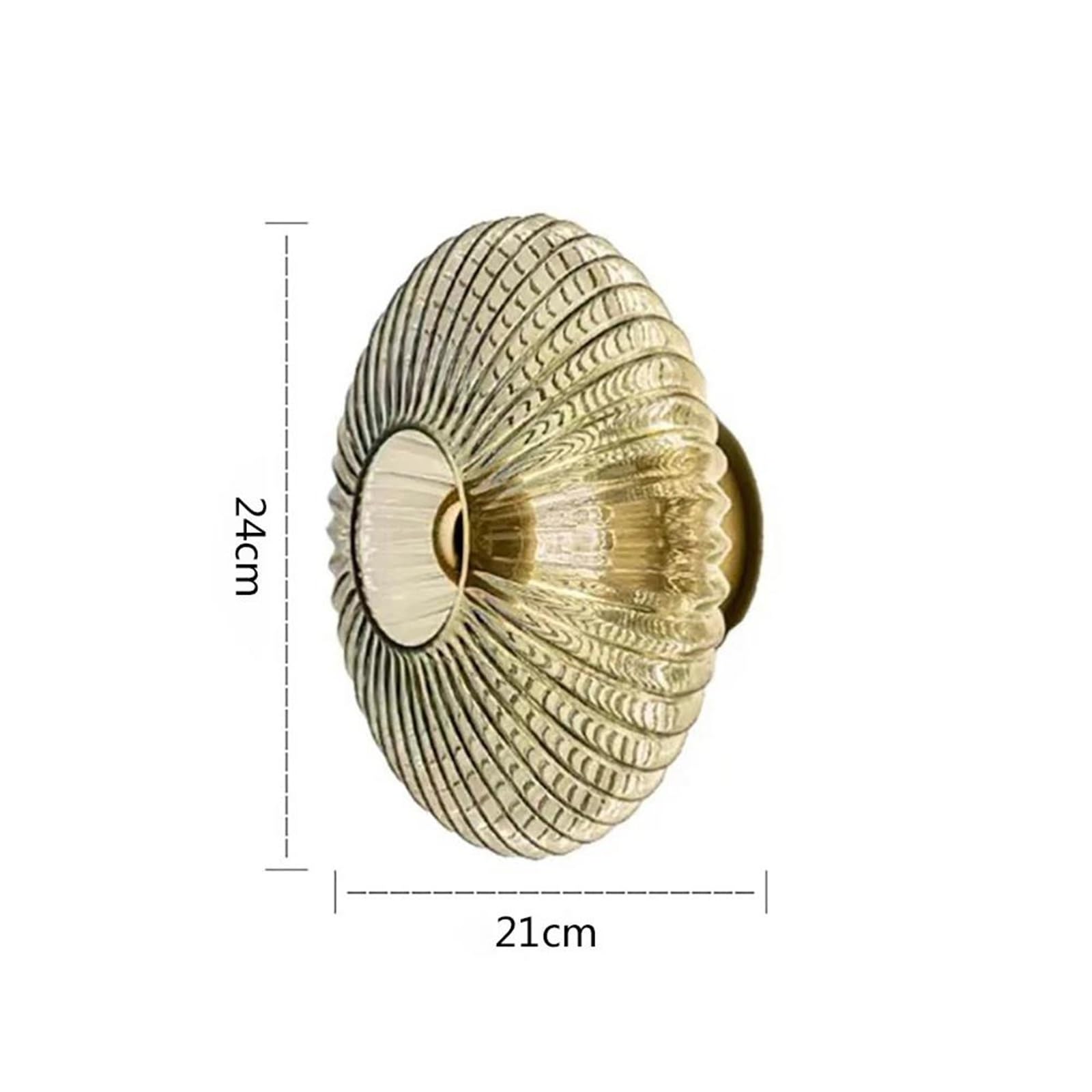 Indoor Wall Lamp Luminaires D'intérieur Simples PourLa Décoration Maison Lampes Murales Modernes Luminaires Ondulés En Verre Pour Couloirs Escaliers Et Salles À Manger Hallway Staircase Wall Sconce (