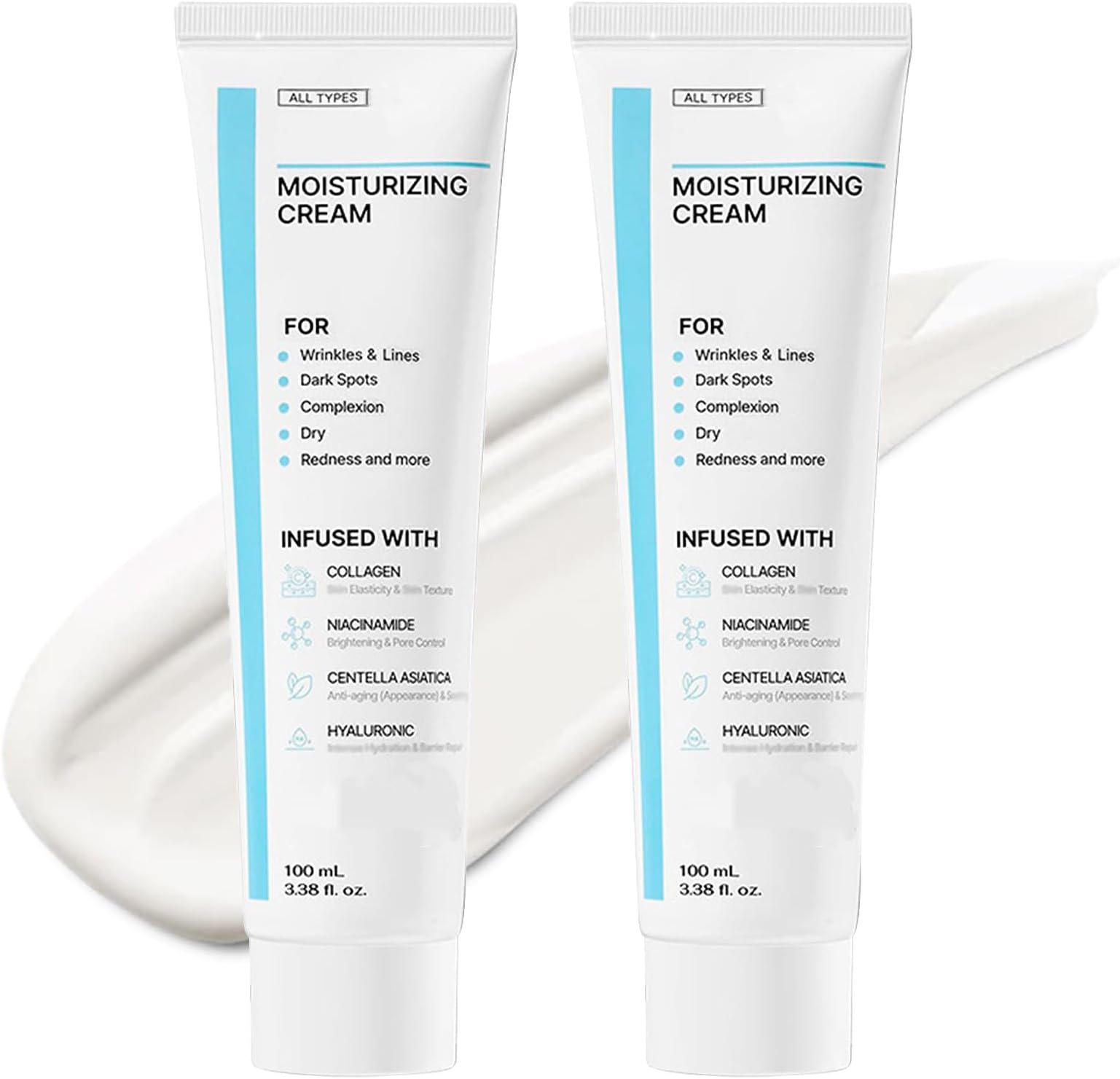 Youthful Moisturizing Cream, Centella Moisturizer, Barrier Protection, Youthful Moisturizing Cream, Facial Cream, For All Types (2pcs)