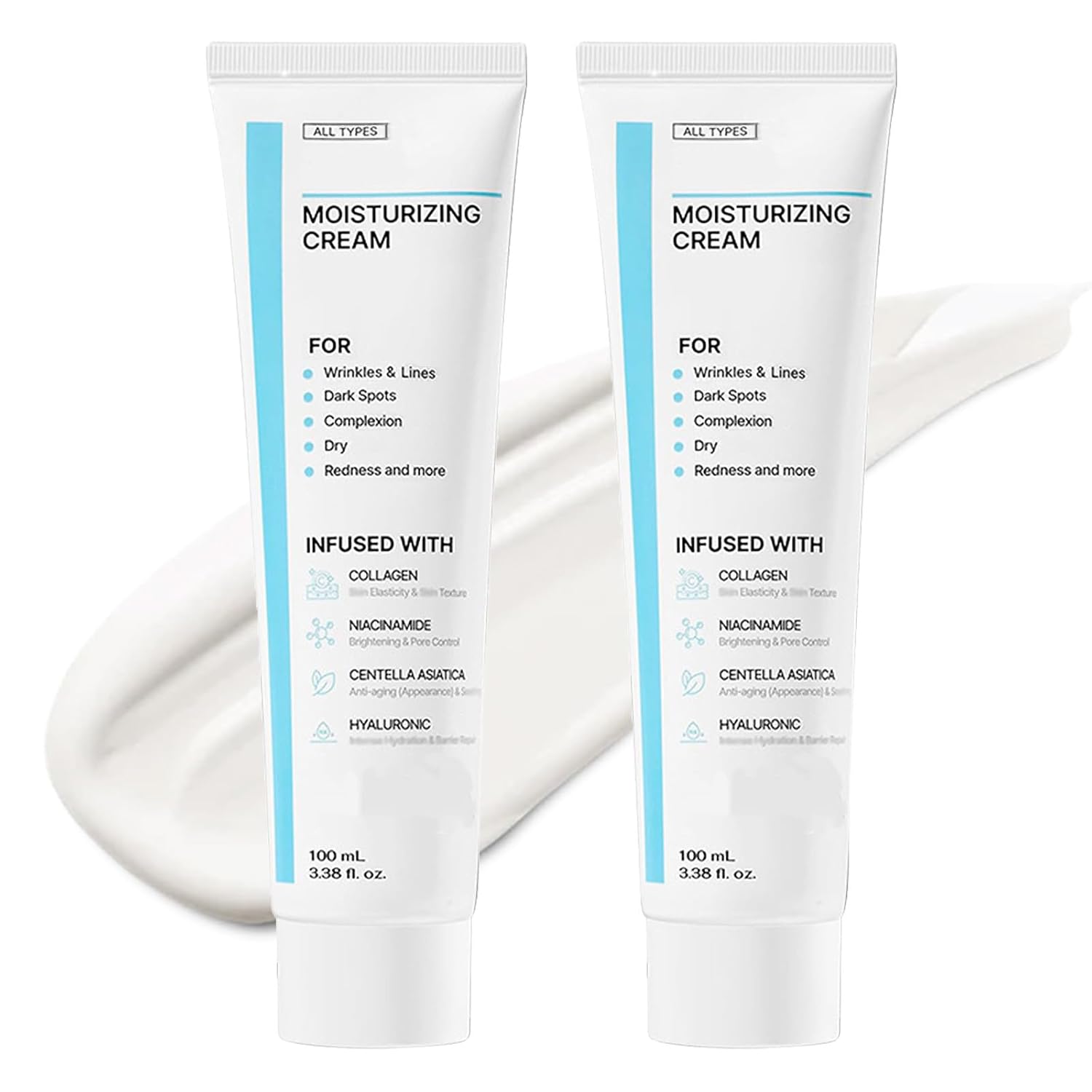 Youthful Moisturizing Cream, Centella Moisturizer, Barrier Protection, Youthful Moisturizing Cream, Facial Cream, For All Types (2pcs)